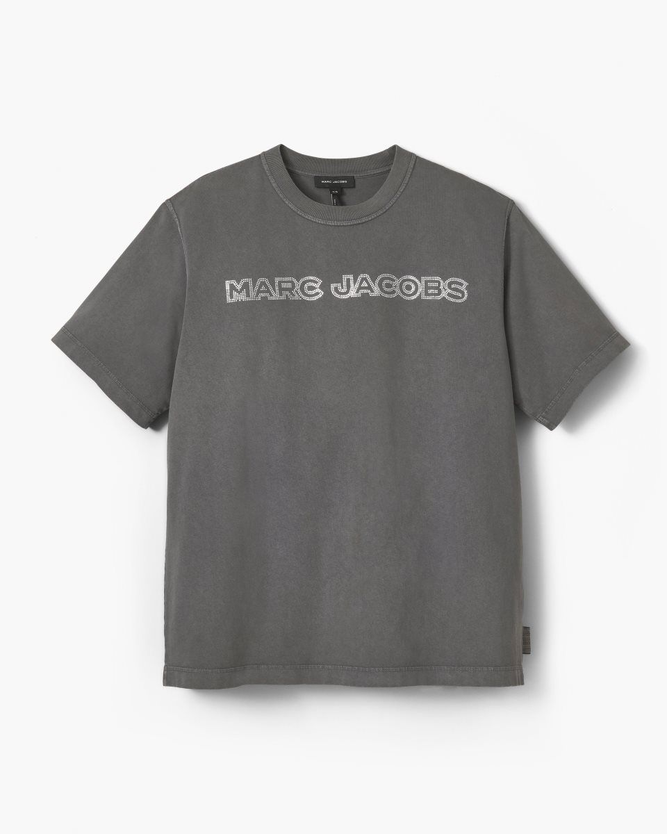 Marc Jacobs Crystal Big Tee Üstler Kadın Gri | 093-TZCRUF