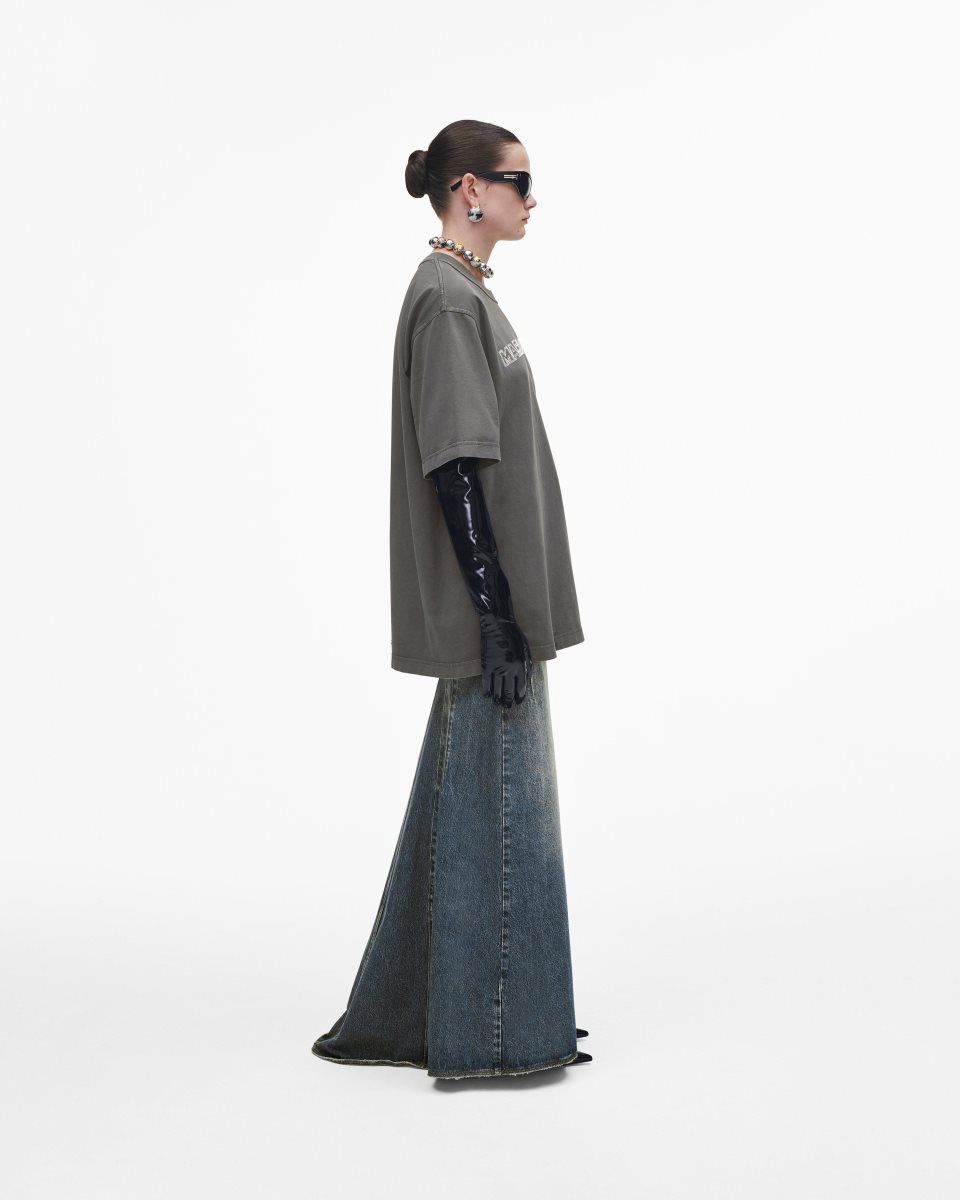 Marc Jacobs Crystal Big Tee Üstler Kadın Gri | 093-TZCRUF