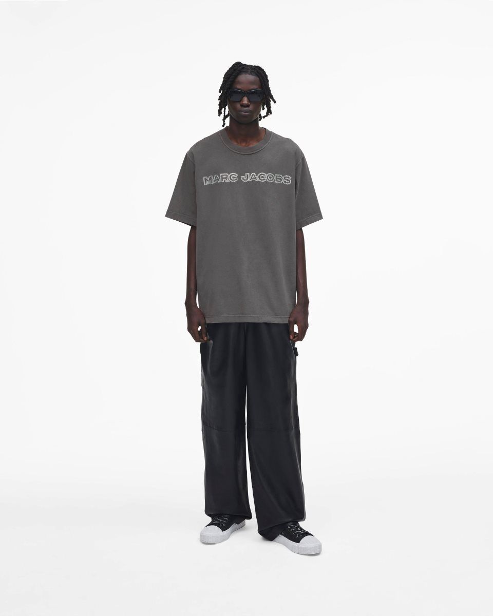 Marc Jacobs Crystal Big Tee Üstler Kadın Gri | 093-TZCRUF