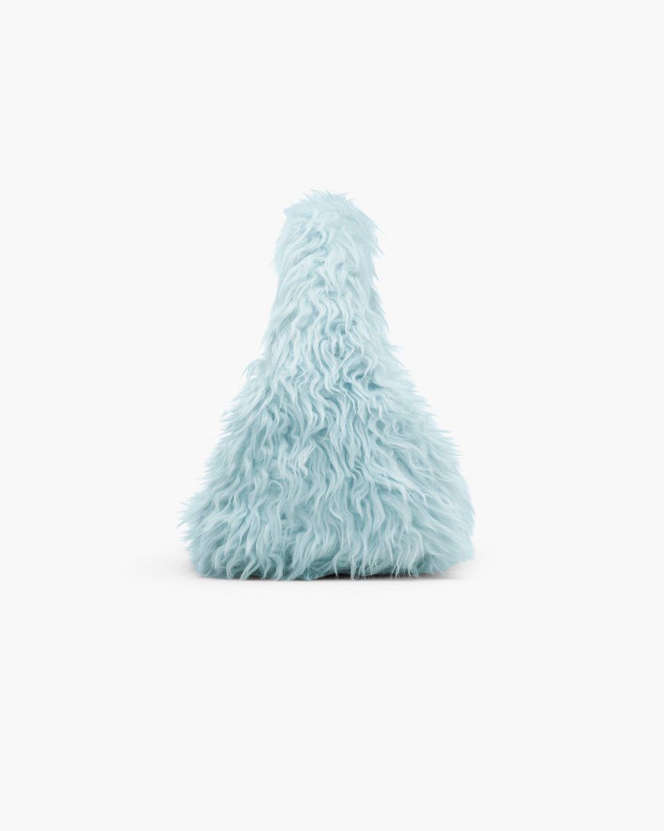 Marc Jacobs The Faux Fur Mini Sack Bag The Sack Bag Kadın Mavi | 816-GXRUHQ